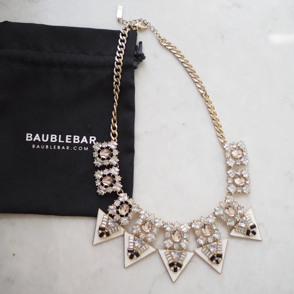 BaubleBar Art Deco Statement Necklace